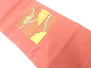 リサイクル　枝梅模様織出し名古屋帯